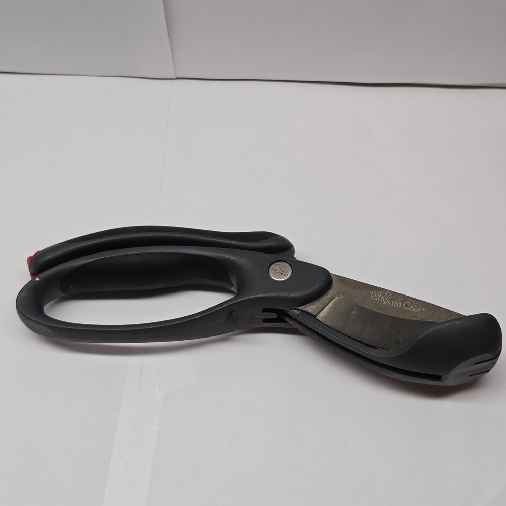 Pampered‎ Chef Salad Chopper Double Blade Locking Lettuce Scissors #2582